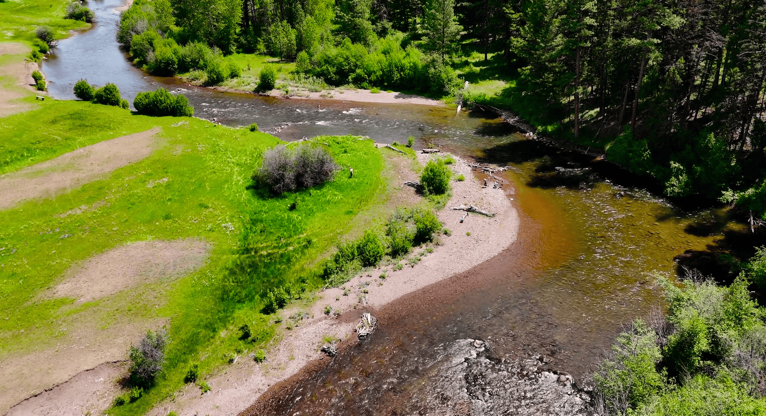 Orion Farmstead meadow and mountain landscape